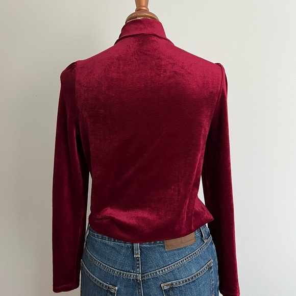 Chenault - Burgundy Long Sleeve Shirt - Picture 6 of 9